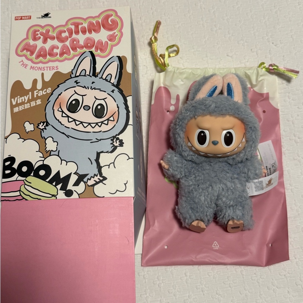 💙 Authentic Opened Labubu Exciting Macaron Monsters Sea Salt Coconut